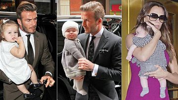 Harper Seven, David Beckham e Victoria - Splash News e The Grosby Group