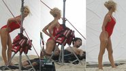 Pamela Anderson grava no Rio de Janeiro - Delso Silva/ AgNews