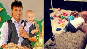 Neymar e o filho Davi Lucca - Nilson Versatti; Reprodução / Instagram