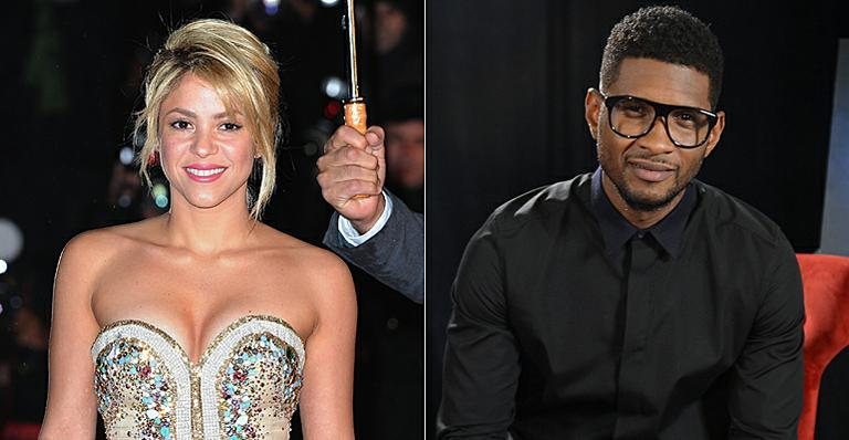 Shakira e Usher - Getty Images