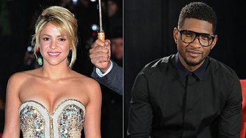 Shakira e Usher - Getty Images