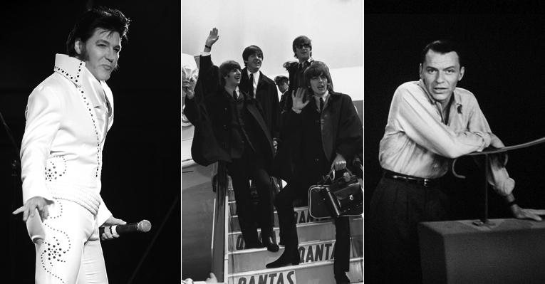 Elvis Presley, The Beatles e Frank Sinatra - Getty Images