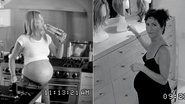Jennifer Aniston aparece grávida e com cabelos escuros em novo comercial - Reprodução