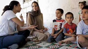 Engajada estrela leva seu apoio às crianças da Síria - Jason Tunner/Reuters