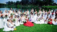 Noivas à beira do lago do Parque do Ibirapuera na primeira edição da Brides Parade - Divulgação
