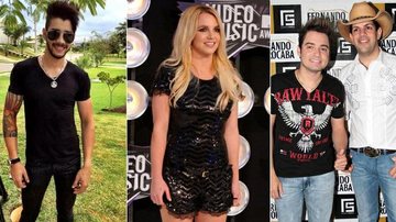 Gusttavo Lima, Britney Spears e Fernando & Sorocaba - Arquivo CARAS