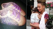 Beyoncé, Blue Ivy e os novos sapatinhos da fofa - Reprodução/Facebook e The Grosby Group