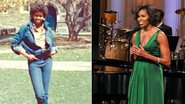 Michelle Obama em 1983 e em registro atual - Kenneth Bruce / Princeton University / Getty Images