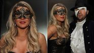 Íris Stefanelli e o namorado Tony Mendes curtem baile de máscaras em São Paulo - Thiago Duran / AgNews