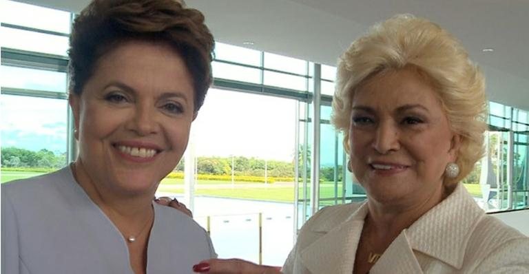 Dilma Rousseff e Hebe Camargo - Divulgação/ Rede TV!