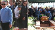 Otávio Mesquita, Serginho Groisman e Claudio Pessutti no sepultamento de Hebe Camargo - Manuela Scarpa / Foto Rio News