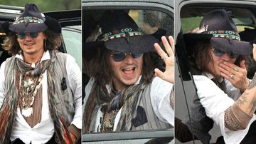 Ator Johnny Depp faz visita surpresa à tribo em Oklahoma, nos Estados Unidos - The Grosby Group