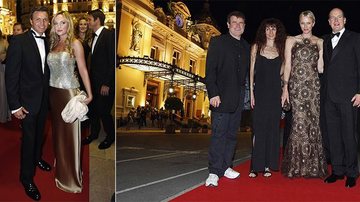 Atração musical da noite, Johnny Clegg e a mulher, Jennifer, são recebidos pelocasal real. Gareth Wittstock, irmão da princesa, com a namorada, Roisin Galvin. - South Africa
