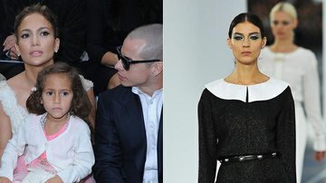 J-Lo, Emme e Casper no desfile da Chanel - Getty Images