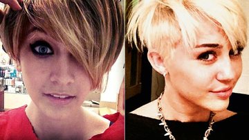 Paris Jackson e Miley Cyrus: quem fica melhor de cabelos curtos? - Reprodução/Instagram