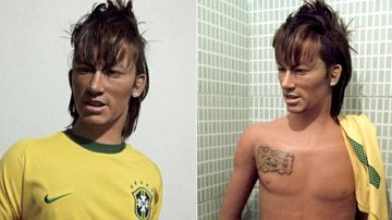 Estátua de cera do jogador de futebol Neymar - Divulgação