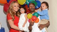 Mariah Carey e Nick Cannon, com os filhos, Monroe e Moroccan - Getty Images