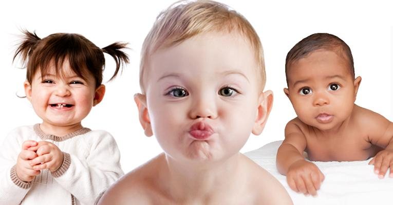 Três crianças vão aparecer na capa digital do Anuário do Bebê. Uma delas pode ser o seu filho, participe! - Foto-Montagem/Shutterstock