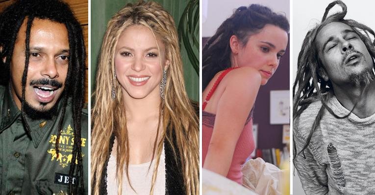 Marcelo Falcão, Shakira, Débora Falabella e Brad Pitt: famosos aderem aos dreadlocks - Foto-montagem