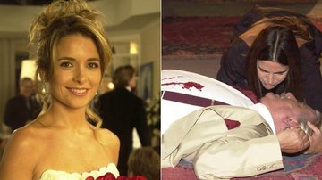 Laura (Claudia Abreu) matou Lineu (Hugo Carvana) em 'Celebridade' - Divulgação