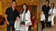 Carlos Casagrande e Marcelly Anselmé com os filhos Theo e Luca - Manuela Scarpa / Foto Rio News