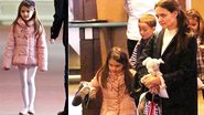 Suri Cruise em dia de boliche ao lado da mãe, Katie Holmes - Splash News