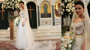 Drika (Mariana Rios) e seu vestido de noiva em 'Salve Jorge' - Divulgação/ Rede Globo