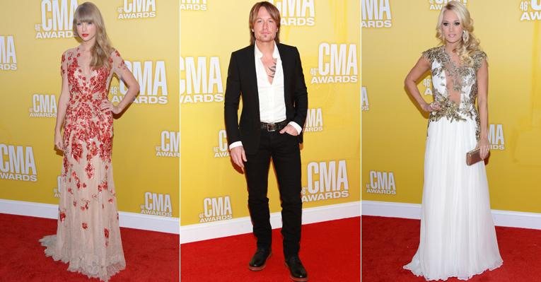 Taylor Swift, Keith Urban e Carrie Underwood - Getty Images
