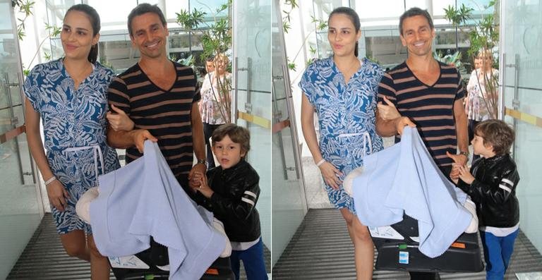 Murilo Rosa, Fernanda Tavares e os dois filhos - Rufino Bandeira/ AgNews