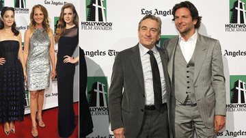 As atrizes Marion Cotillard, Helen Hunt e Amy Adams esbanjam elegância no 16 Hollywood Film Awards, em Beverly Hills. Robert De Niro e Bradley Cooper. - Reuters