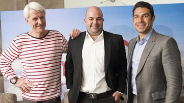 O alemão Rudolf Piper, Daniel Henriques e Marcus Buaiz anunciam abertura de filial de badalada casa noturna de NY em Belo Horizonte. - -
