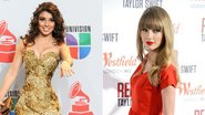 Paula Fernandes e Taylor Swift - Getty Images