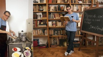 No apartamento onde Jorge Amado e Zelia Gattai moraram, em Copacabana, o ator lê sobre o escritor
baiano. Na cozinha, onde diz conseguir relaxar, exerce a paixão pela gastronomia. - Selmy Yassuda
