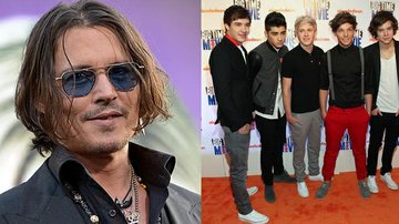 Johnny Depp promove encontro entre a filha Lily Rose e os garotos do One Direction - Getty Images