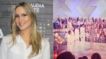 Claudia Leitte grava o TV Xuxa especial de Ano Novo - Wesley Costa / AgNews; Reprodução / Facebook