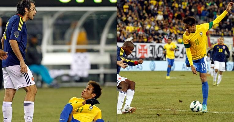 Neymar na partida amistosa do Brasil contra a Colômbia - Reuters