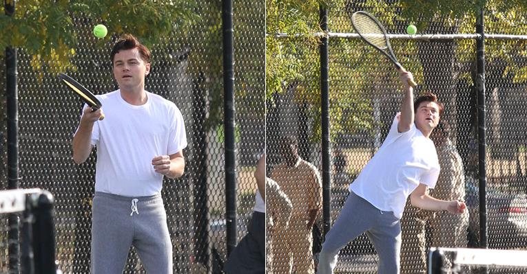 Leonardo DiCaprio joga tênis durante filmagens - Grosby Group