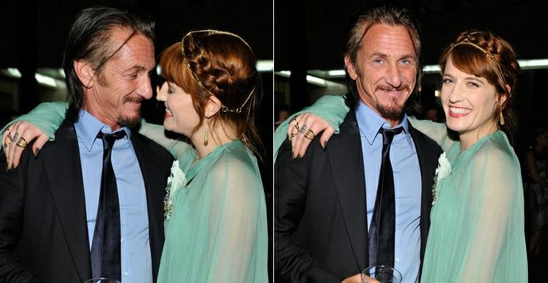 Sean Penn e Florence Welch no LACMA 2012 - Getty Images