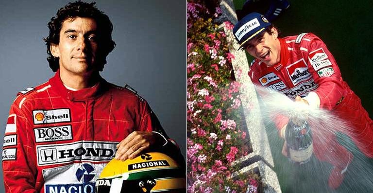 Ayrton Senna - Reprodução; Reprodução / Twitter