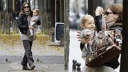 Como de hábito, a ex-primeira dama da França opta por figurino oversized e despojado para levar a herdeira à visita de rotina ao pediatra, em Paris. - The Grosby Group
