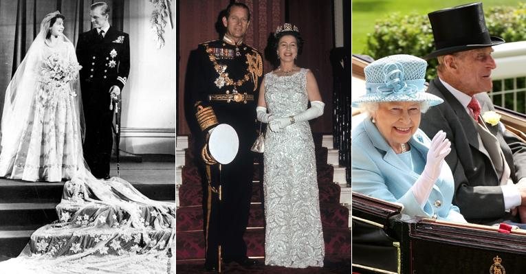 Rainha Elizabeth II e Príncipe Phillip celebram 65 anos de casamento - Fotomontagem