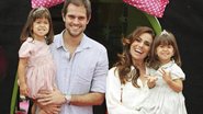 Giovanna Antonelli com as filhas gêmeas, Sofia e Antonia, e o marido, Leonardo Nogueira - Marcello Sá Barreto