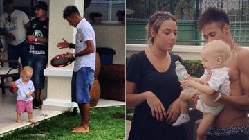 Em churrasco, Neymar samba com o pequeno Davi Lucca e posa com Carolina Dantas, mãe de seu herdeiro - Reprodução / Instagram