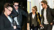 Kristen Stewart e Robert Pattinson clicados em aeroporto de Nova York - Splash News