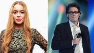 Lindsay Lohan e Charlie Sheen - Getty Images