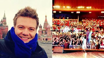 Michel Teló faz show em Moscou, Rússia - Reprodução / Instagram