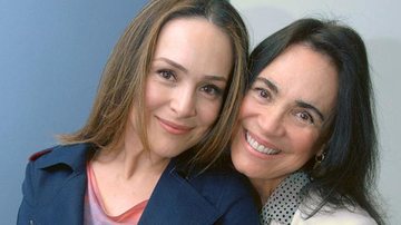Gabriela e Regina Duarte gravam vinheta de final de ano - Zé Paulo Cardeal/ TV Globo