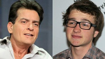 Charlie Sheen e Angus T. Jones - Getty Images