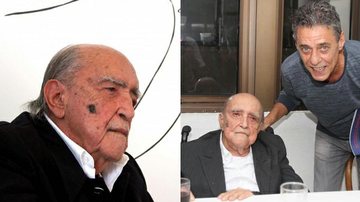 Oscar Niemeyer e Chico Buarque - Arquivo Caras