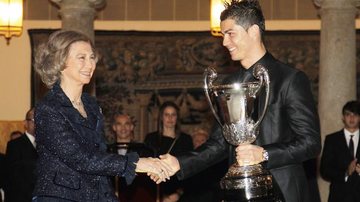 Rainha Sofía e Cristiano Ronaldo - Reuters